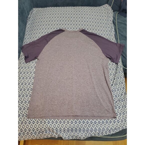 01.ALGO 01 Crew Neck T-Shirt Quick Dry SPF 40 Heathered Lilac Men's Size XXL - Picture 11 of 12
